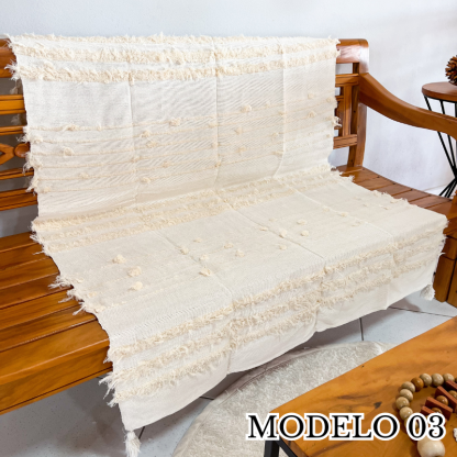 MANTA SOFÁ BOHO | 1.3x1.8m PRODUTO ARTESANAL - Image 3