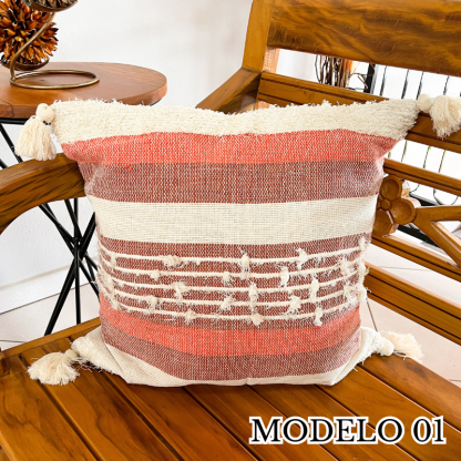 Capa de Almofada Boho - 50x50cm