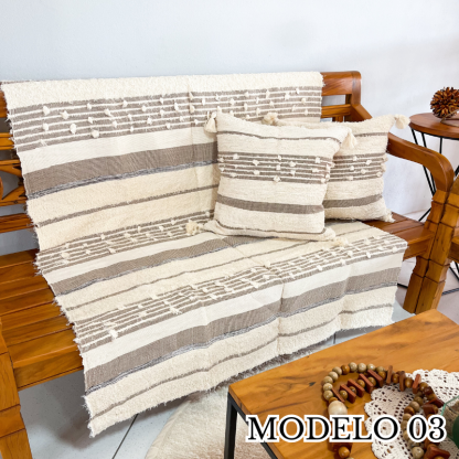 KIT Capa de almofada + Manta de sofá BOHO - Image 3