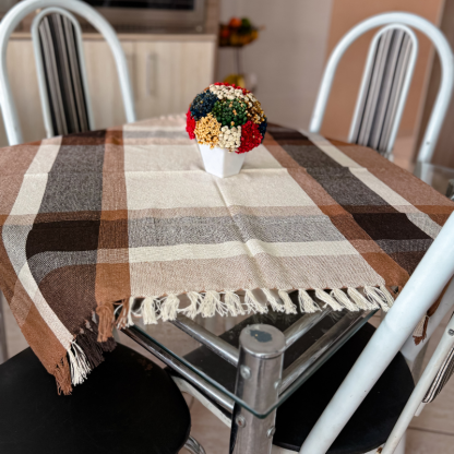 Toalha de Mesa Quadrada 80x80cm - Artesanal 100% algodão - Image 2