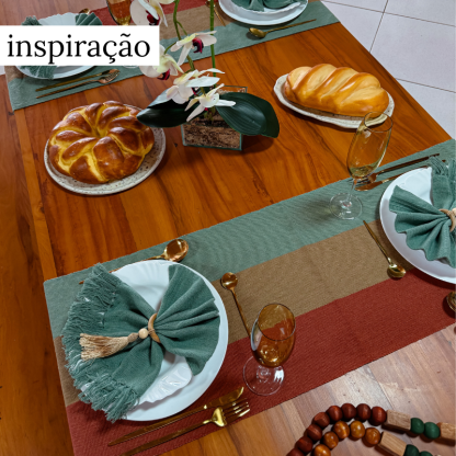 Caminho de Mesa | RUBI COLOR | Artesanal 1,5m 2m - Image 4
