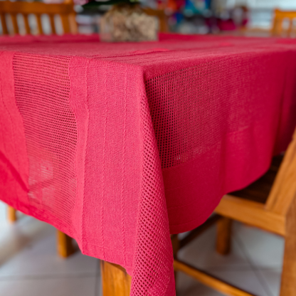 Toalha de Mesa 1.40x1.40m VERMELHA